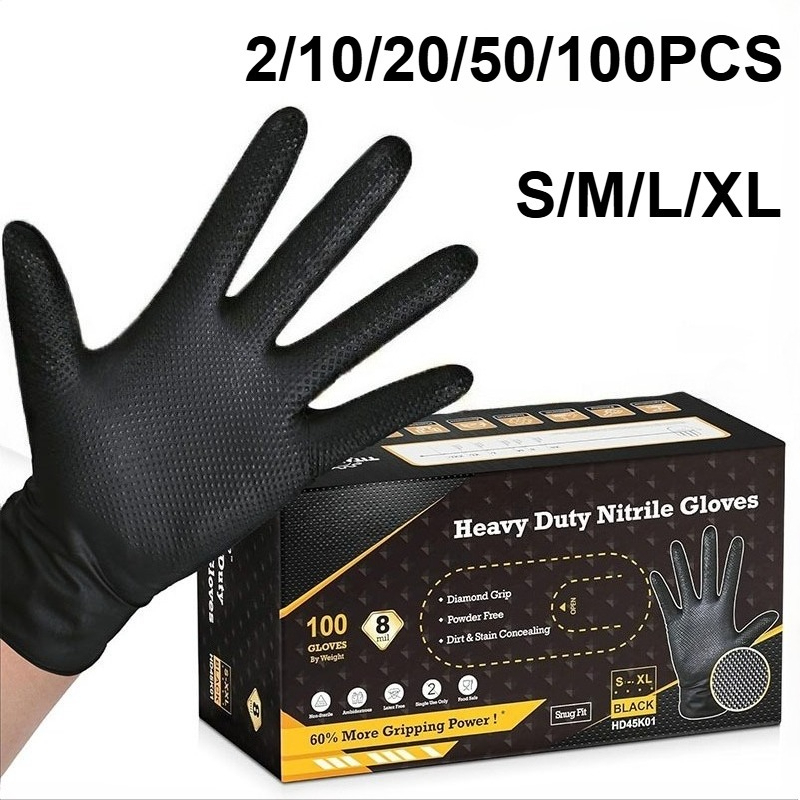 Nitrile Mechanic Glove - 2–100 Stück 8 mm robuste industrielle