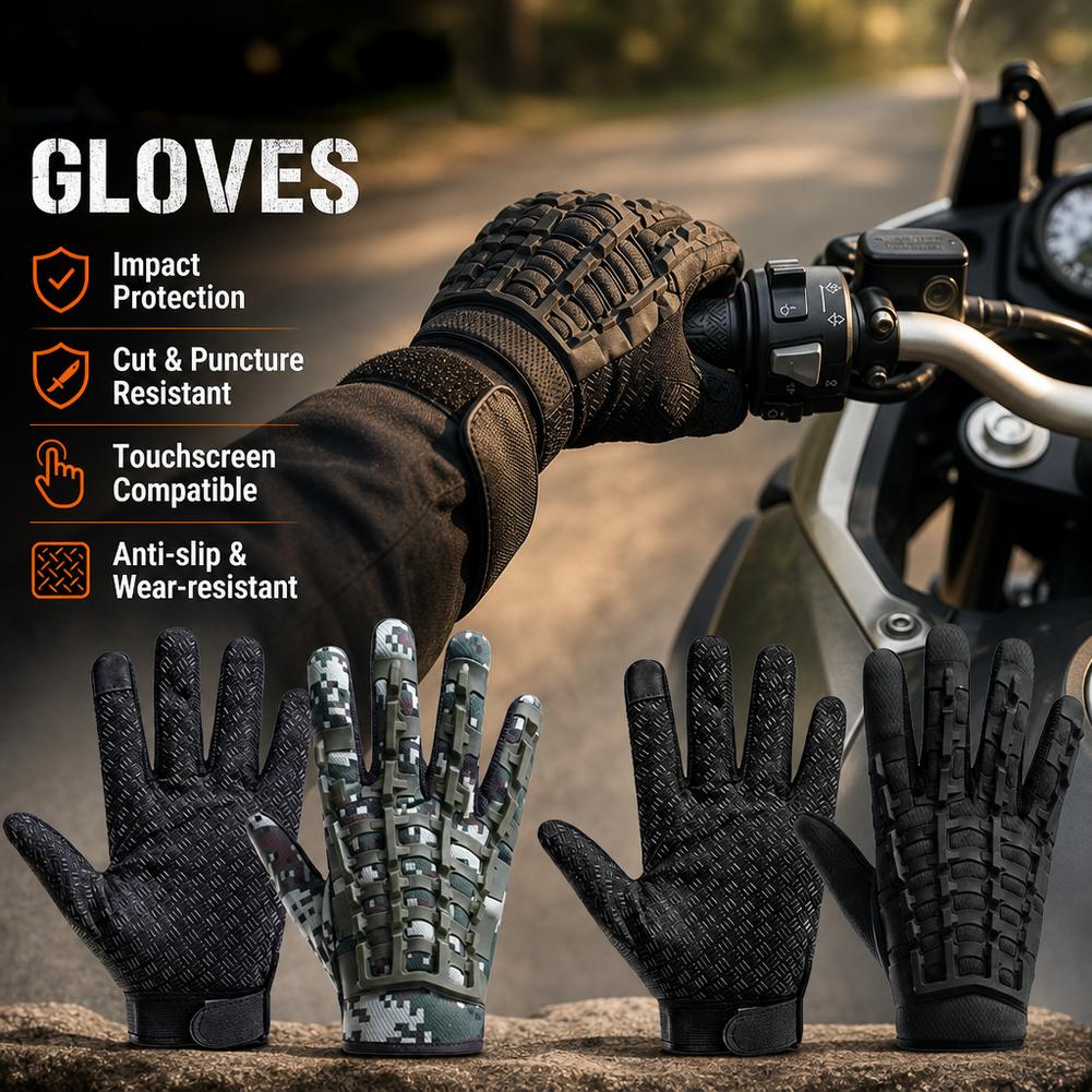 Work Glove Impact - Taktische Handschuhe Touchscreen Motorradhandschuhe Stoßschutz Rutschfest