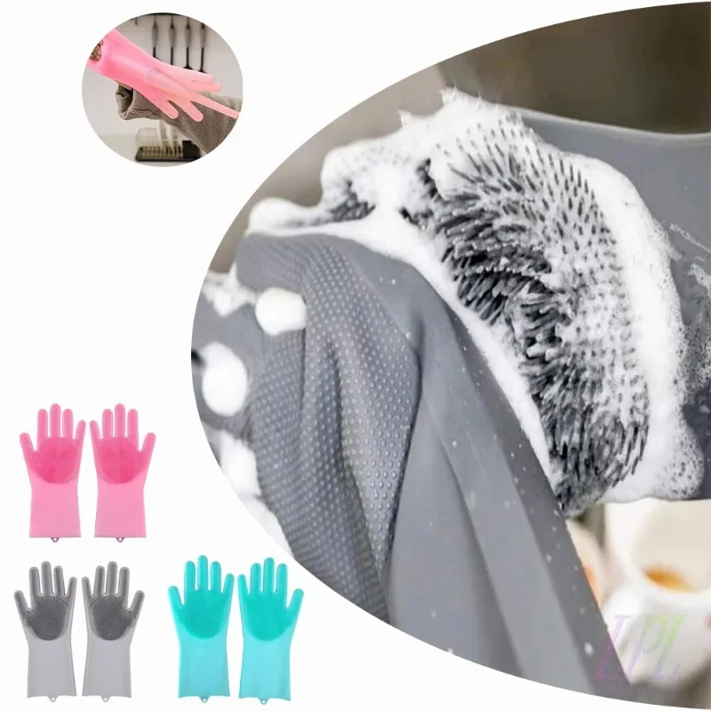 Dish Glove Rubber - 1pc Silikon Geschirr Handschuhe Reinigung Handschuhe