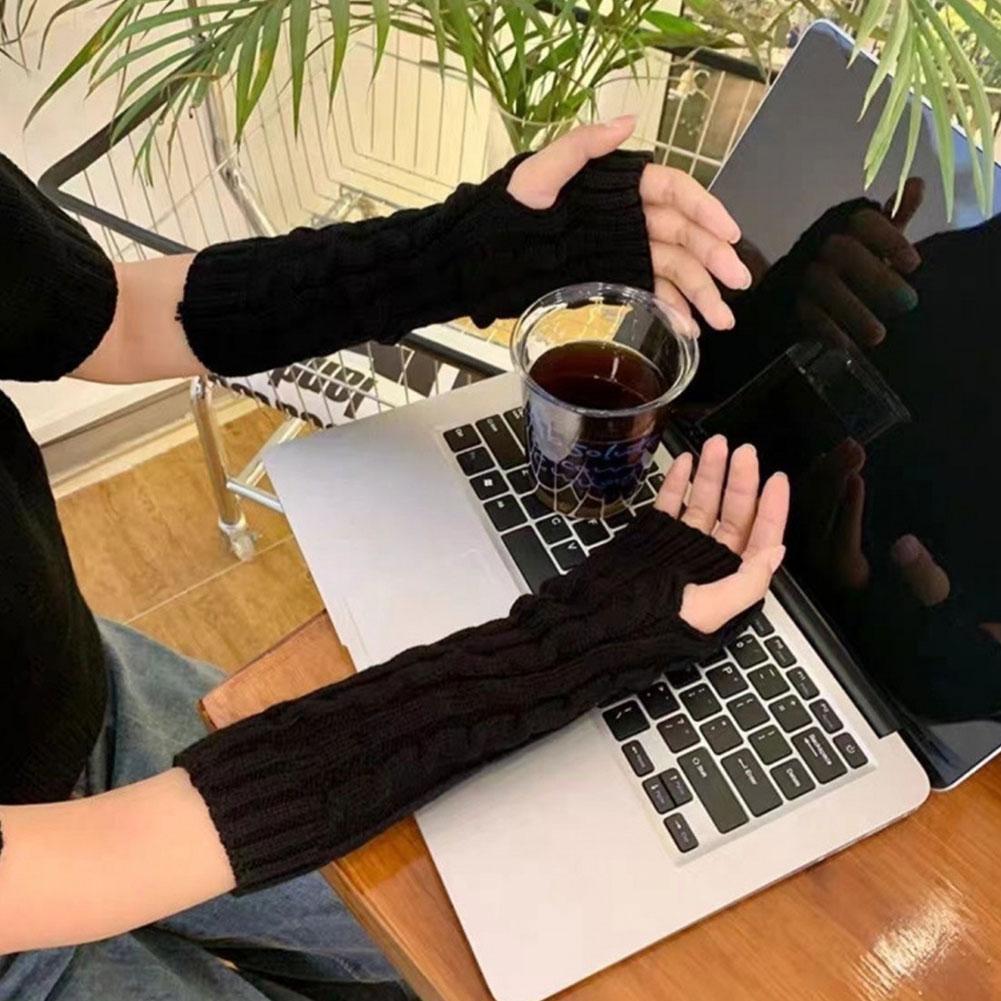 Mode Winter Lolita Lange Finge – Fingerless Glove Knit Bewertung und Preis