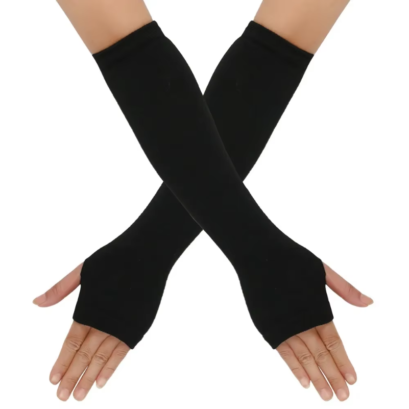 Wärmer, gestrickte, lange fing – Fingerless Glove Knit Bewertung und Preis