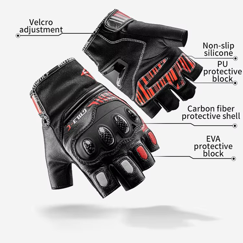 Halbfinger-Motorradhandschuhe, – Motorcycle Glove Knuckle Bewertung und Preis