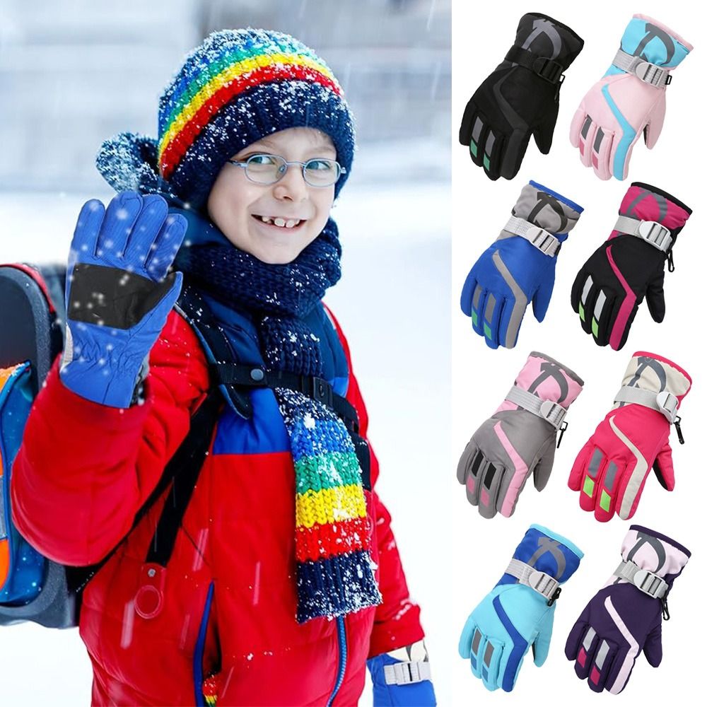 Niedliche winddichte Kinder-Sk – Ski Glove Waterproof Bewertung und Preis